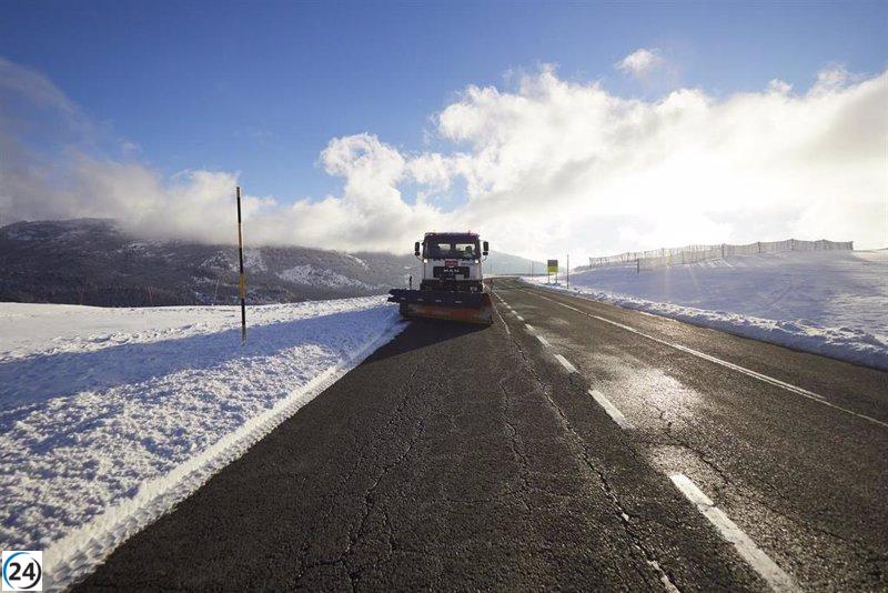 El Gobierno navarro ante la contingencia de nevadas a partir de 500 metros: prevé movilizar 107 quitanieves.
