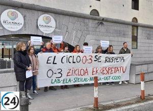 Sindicatos exigen al Gobierno que se haga cargo del ciclo 0-3 en Pamplona