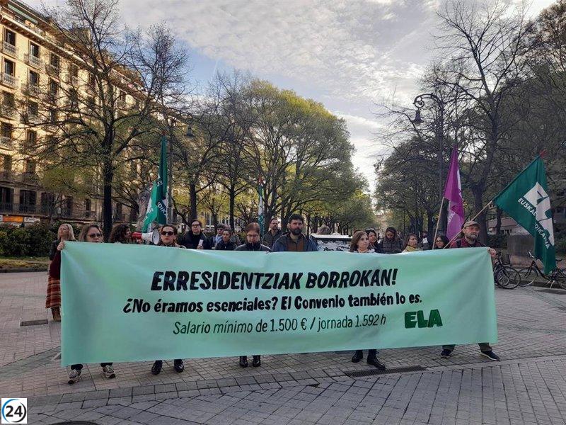 Huelga convocada por ELA el 10 de abril en Navarra para romper bloqueo en negociación del convenio de residencias