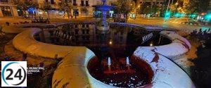 Jóvenes detenidos por vandalismo en Plaza de Merindades de Pamplona