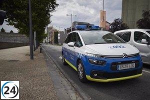 Joven conductor de 26 años detenido en Pamplona por circular sin permiso de conducir.