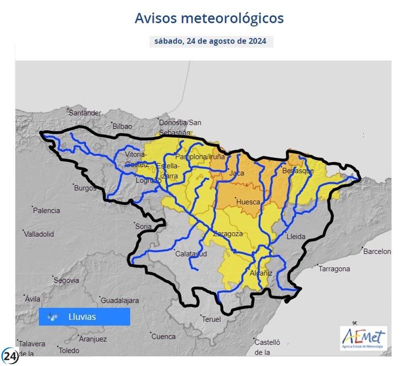 Aumenta la vigilancia en cauces y barrancos de Navarra por lluvias