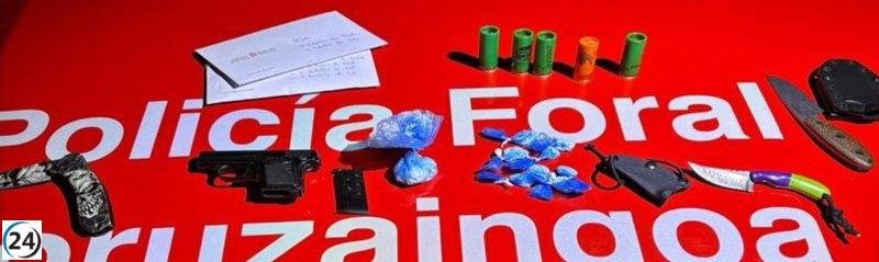 Detenido en Bera con armas, droga y dinero en efectivo