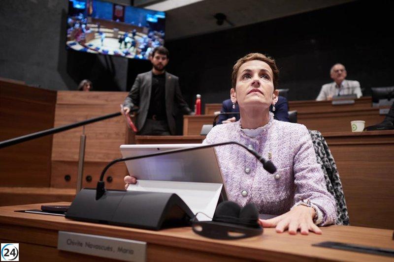 Chivite: Las obras del TAV continúan y se esperará a tener todos los informes para pronunciarse.