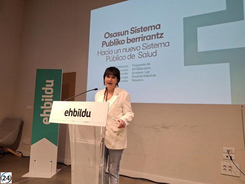 EH Bildu propone proteger la sanidad pública en la nueva Ley Foral de Salud y se opone a modificaciones en su naturaleza jurídica.