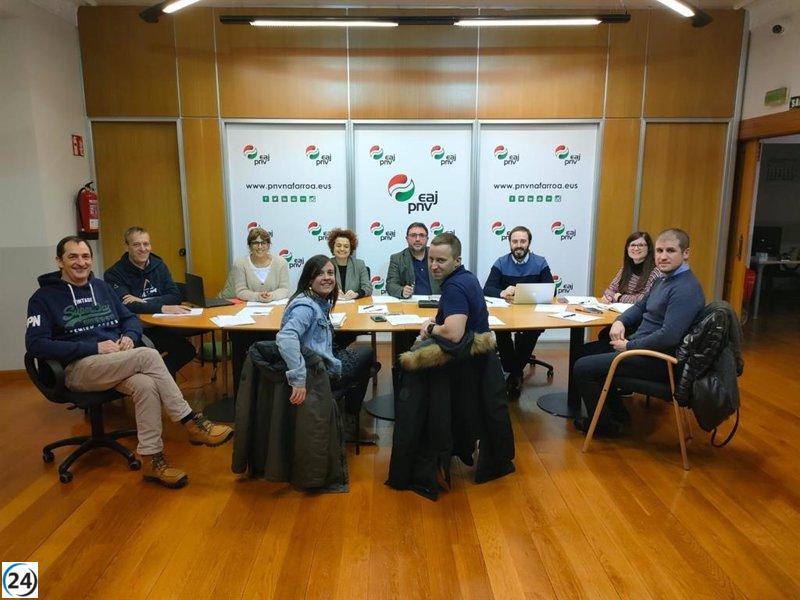 Nuevos líderes del PNV en Navarra: Blanca Regúlez, Javi Ollo, Anika Luján e Idoia de Carlos.