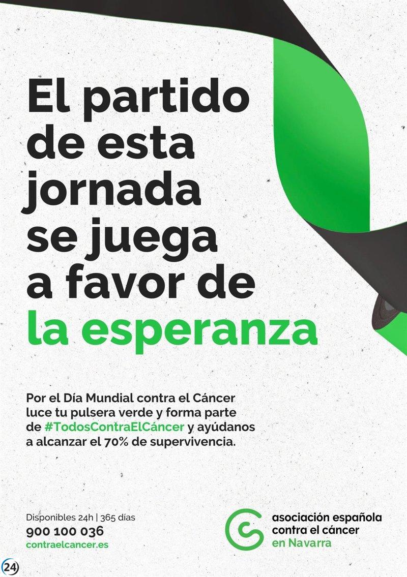 Más de 11.000 atletas navarros apoyan la campaña 'Brazaletes de esperanza' de la AECC.