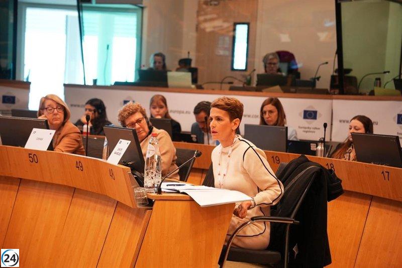 María Chivite asume el cargo de vicepresidenta en el Comité de las Regiones de los socialistas europeos.