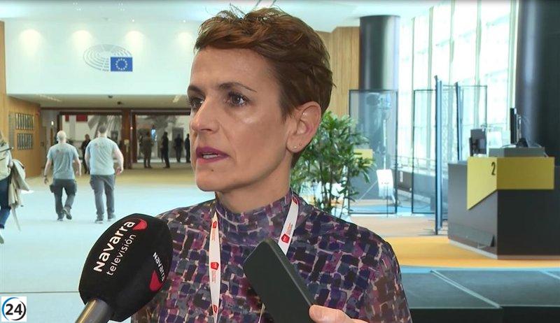 Chivite advierte que los aranceles afectan a todos y pide una firme reacción de Europa.