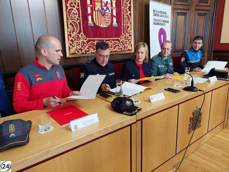 Nueva colaboración policial para reforzar la atención a víctimas de violencia de género en Pamplona.