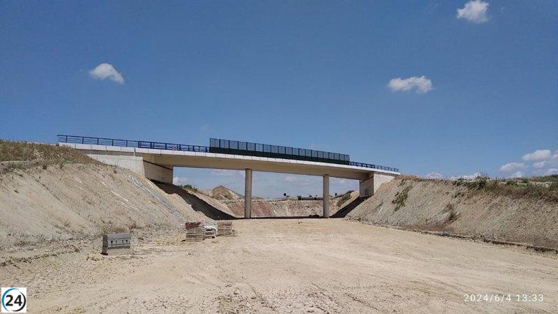 Transporte invierte 1,8 millones en electrificación y vías para el AVE Castejón-Pamplona.