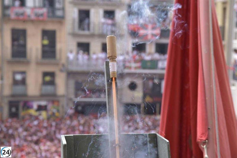 Candidaturas de AFAN, Gaiteros de Pamplona, Alberto Gurrea, Juan José Martinena y Yala Nafarroa para el lanzamiento del Chupinazo.