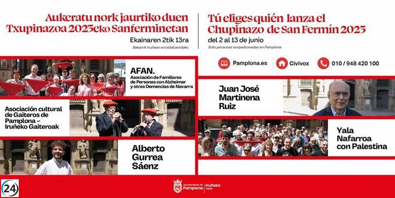 Eligen al responsable del Chupinazo 2025: votación abierta para la ciudadanía.