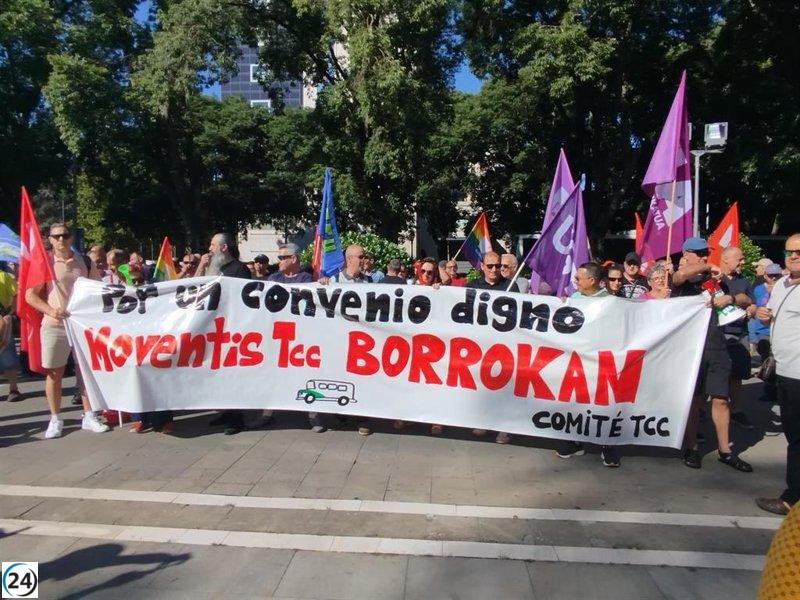 TCC denuncia la inacción de la empresa y decide continuar la huelga en el transporte urbano de la comarca.