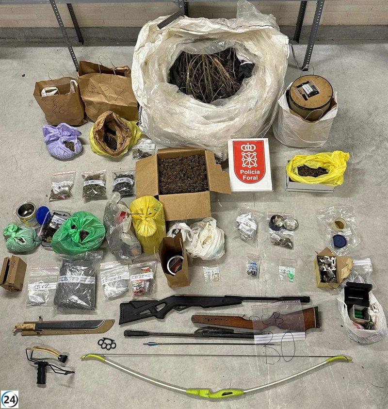 Desmantelados en Arbizu y Caparroso una red de narcotráfico.