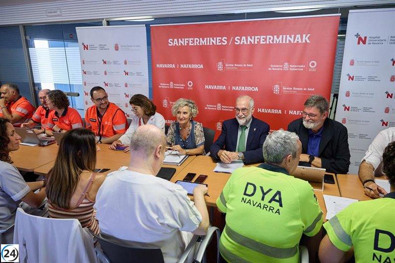 Sanidad recomienda visitar centros de salud y urgencias extrahospitalarias durante San Fermín para atención médica.
