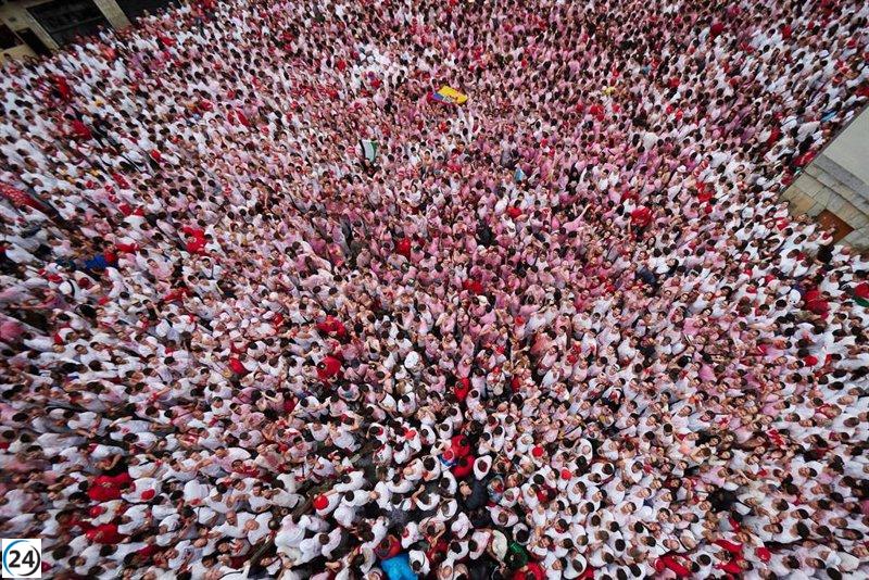 Policía Nacional despliega drones y helicóptero en Sanfermines.