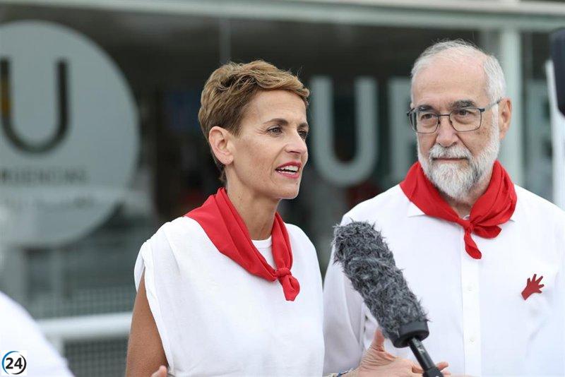 Chivite y Domínguez reconocen el destacado esfuerzo del personal sanitario en las festividades.