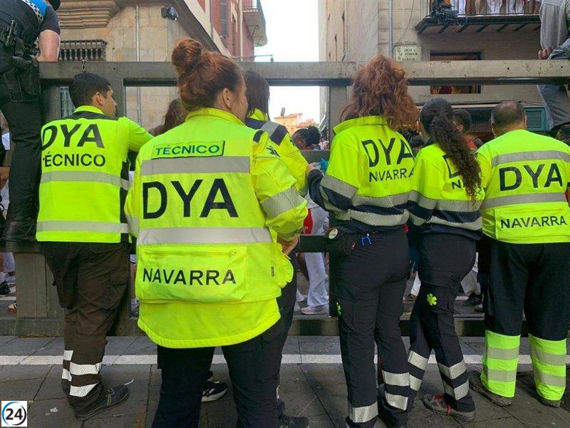 DYA Navarra ofrece 91 servicios de emergencia en el tercer día de Sanfermines.