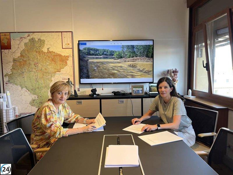 Cohesión Territorial y Marcilla sellan acuerdo para crear un puente peatonal y ciclista.