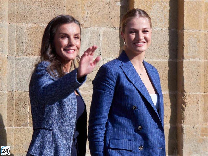 La familia real recibe una cálida bienvenida en Tudela durante su visita.