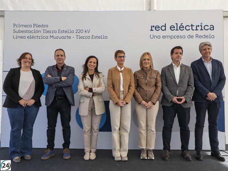 Red Eléctrica arranca obras de la línea Tierra Estella-Muruarte.