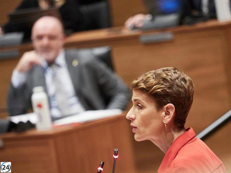 Chivite garantiza que el Gobierno mantendrá su rumbo con firmeza y responsabilidad.