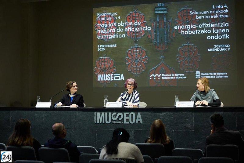 Museo de Navarra vuelve a abrir todas sus salas tras mejoras energéticas.