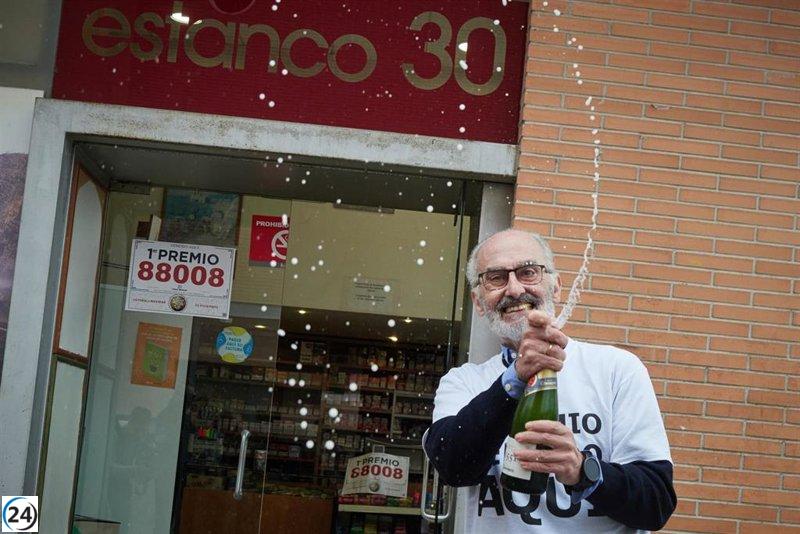 Navarra ha recibido el 'Gordo' de Navidad en ocho ocasiones, seis de ellas en Pamplona.