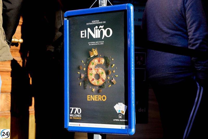Descenso leve en las ventas del Sorteo de 'El Niño' en Navarra: 9,3 millones de euros en 2025.