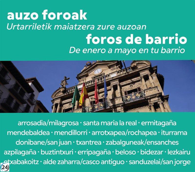 La décima edición de los Foros de Barrio sumará a Azpilagaña y estrenará un nuevo sistema de evaluación.