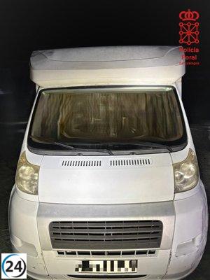 Capturan a conductor de autocaravana en Bera por conducción imprudente, robo y alcohol al volante.