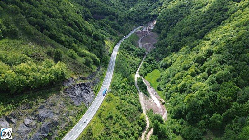 Corte de tráfico previsto este miércoles en la N-121-A, entre los túneles de Belate y Almandoz.