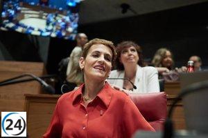 Chivite afirma que la reestructuración del Gobierno tiene como objetivo agilizar la gestión y asegura que la legislatura concluirá en 2027.