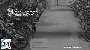 Dos menores arrestados por el hurto de bicicletas eléctricas en Pamplona.