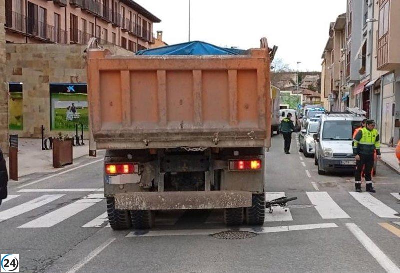 Niña de 9 años golpeada por un vehículo en cruce peatonal de Puente la Reina.