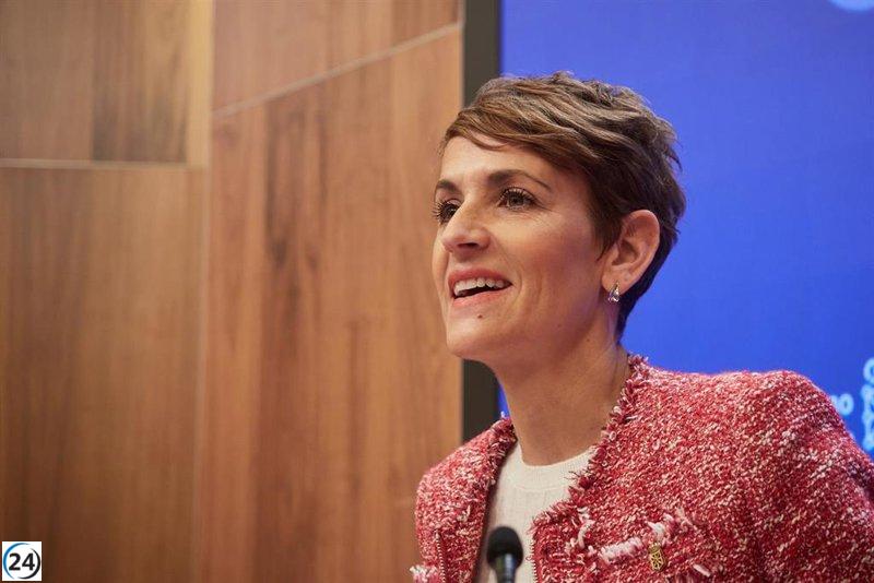 Chivite asegura que su administración avanza con éxito y tiene perspectivas prometedoras.