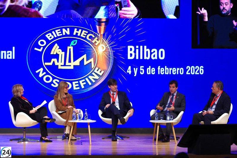 Irujo destaca el modelo industrial navarro como un ejemplo de unidad y competitividad.