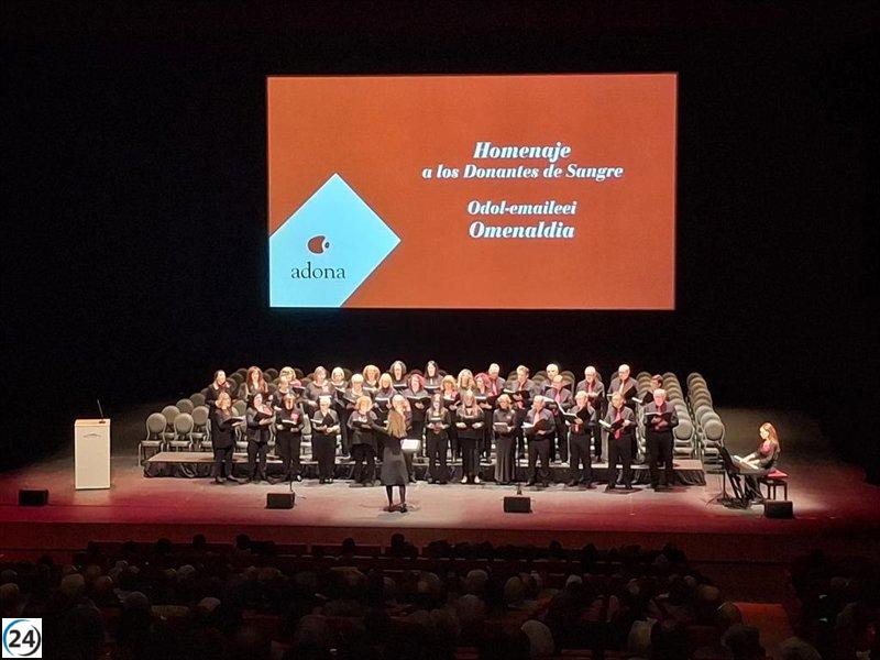 Homenaje a donantes de sangre en Navarra por su invaluable entrega y compromiso con la vida.