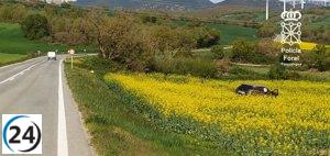 Accidente leve en Tirapu deja cuatro heridos.