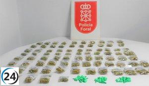 Varón detenido en Pamplona por vender drogas en portal y bares cercanos.