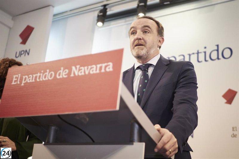 Esparza critica contradicciones de nacionalistas del PP en torno a Navarra Suma.