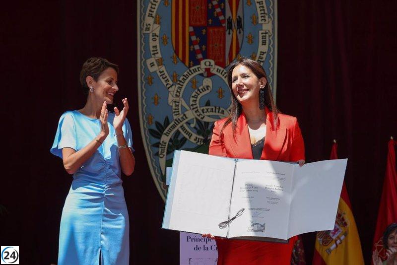 Dolores Redondo galardonada con el Premio Príncipe de Viana de la Cultura 2023.