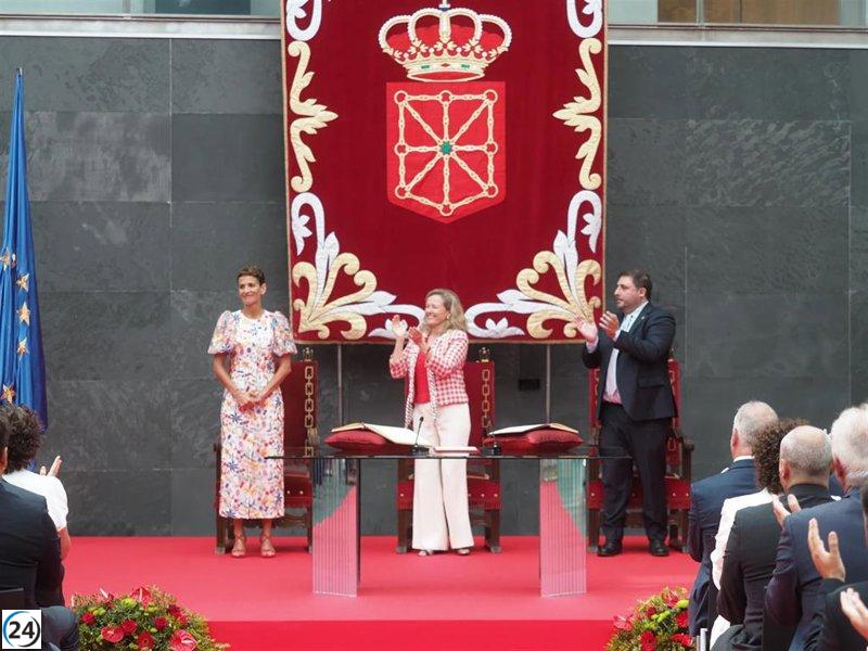 Chivite, presidenta de Navarra, promete un gobierno 