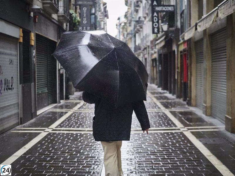 Alerta amarilla por lluvias y tormentas en el centro y la Ribera de Navarra
