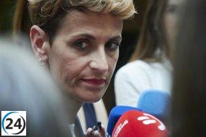 Chivite niega la existencia de la ley referenciada por Vox sobre posible amnistía