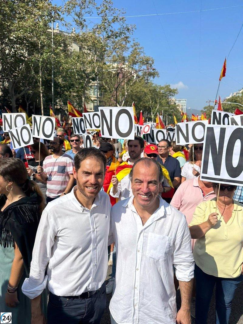 PPN: Manifestación contra la amnistía triunfa en rechazo a Puigdemont