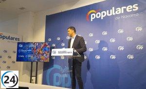 García (PPN) sostiene que la gran parte de las protestas frente a las sedes del PSOE en rechazo a la amnistía se manifiestan 