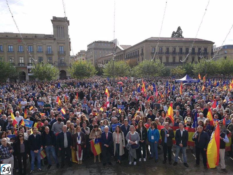 Multitud en Pamplona se opone a la ley de amnistía y demanda la lucha contra la impunidad