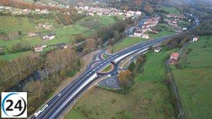 Óscar Chivite alaba el sistema 2+1 en la N-121-A para reducir accidentes en carreteras